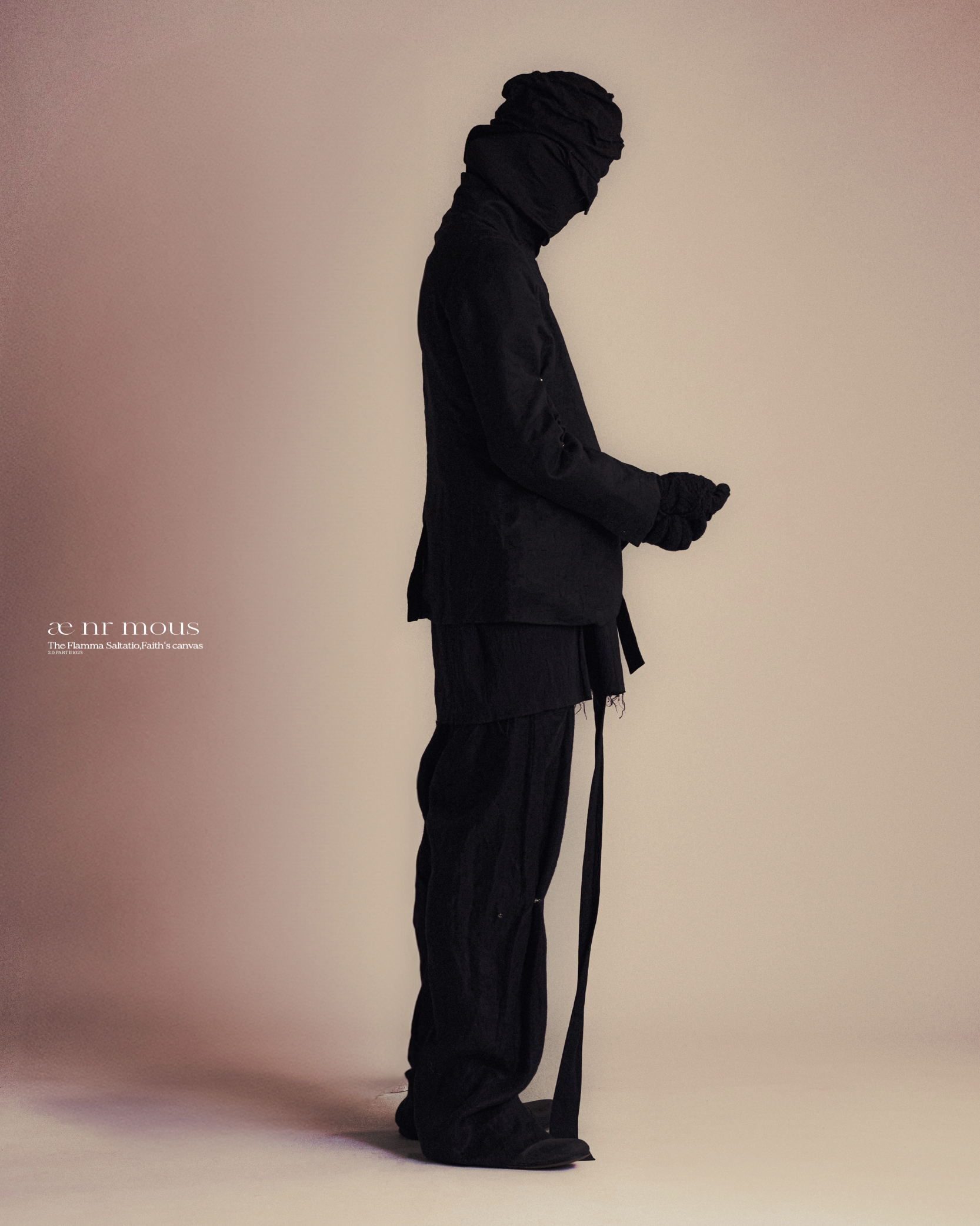 ænrmous Raindrops in Leaves Pants Black aenrmous Autumn/Winter '24 — eye_C